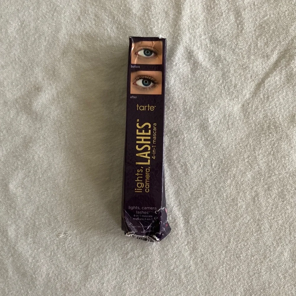 NEW Tarte Lights, Camera, Lashes 4-in-1 Mascara Black Volume NIB *Box Damaged